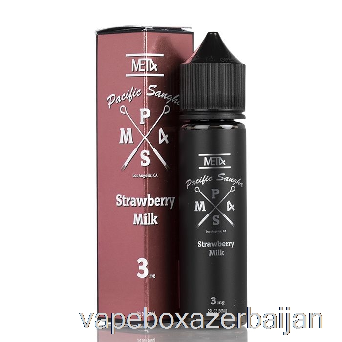 E-Juice Vape Pacific Sangha - Strawberry Milk by Met4 Vapor - 60mL 0mg